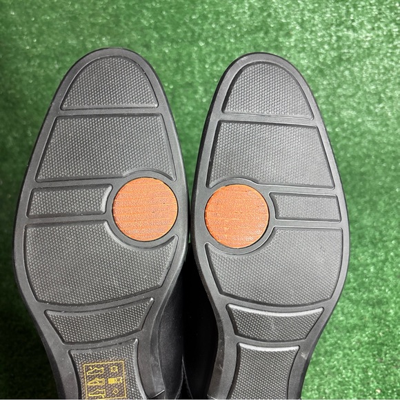 Aldo Black Leather Lace Up Almond Cap Toe Dress Shoes Mens Size 12 - Excellent - Picture 9 of 13